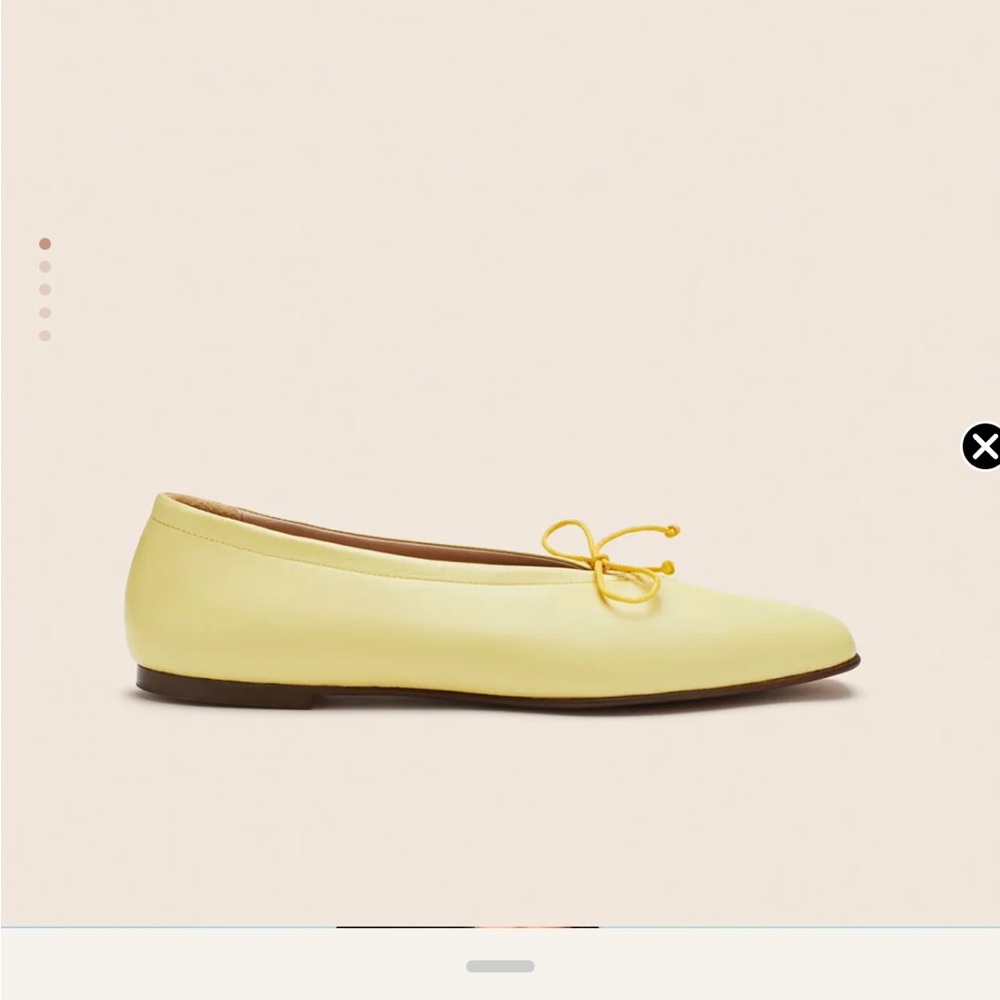 Prato butter yellow ballet flat Maguire